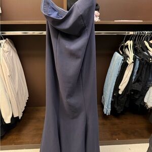 Likely Navy Strapless Gown